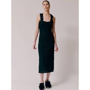 NEW HOFMANN COPENHAGEN celeste midi dress in black